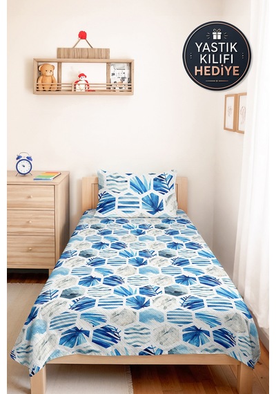 Mavi Tropikal Geometrik Genç Odası Tek Kişilik Pike Takımı - Marine 160x220 Cm Kapitone Yatak Örtüsü Dokulu Sis Gölgeliği Mavi Tropikal Geometrik Genç Odası Tek Kişilik Pike Takımı - Marine 160x220 Cm Kapitone Yatak Örtüsü Dokulu Sis Gölgeliği