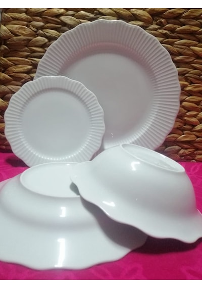 Porland Porselen Frııly 24 Parça 6 Kişilik Yemek Takımı