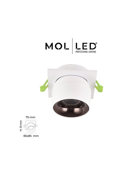 Molled Vindor Serisi 8w Sıva Altı Led Spot Dış Beyaz İç Platin 3000k - Mol5041-1