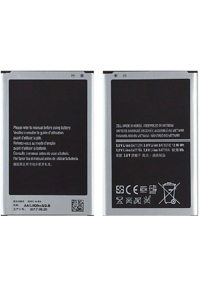 Samsung Galaxy Note 3 N9000f İle Uyumlu A+ Kalite Pil Batarya