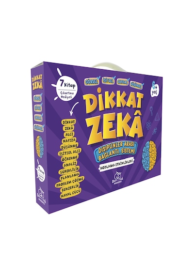 Dikkat - Zeka Ana Sınıfı Seti - 6 Yaş 7 Kitap-Dikkat ve Zeka Akademisi
