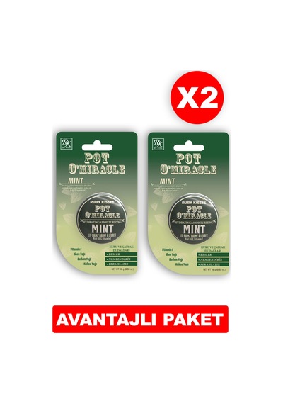 Ruby Kisses Nane Yağı Dudak Nemlendiricisi 2 x 10 G