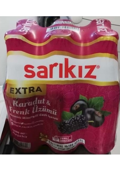 Sarıkız Karadut & Frenk Üzümü Aromalı Maden Suyu 24 x 200 ML
