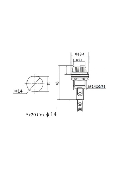 Ic-235 Sigorta Yuvası 5x20mm Ø12mm - Ø13mm Diğer
