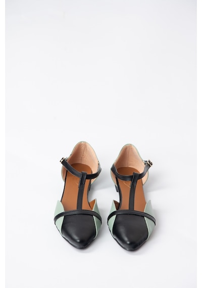 Fox Shoes Yeşil/siyah Kadın Babet B726881809 Yeşil/siyah Yeşil - Siyah