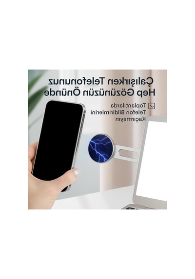 Yapışkanlı Magsafe Uyumlu Laptop Telefon Tutucu Araç Ekran Arkası Telefon Tutucu Monitör Tutucu