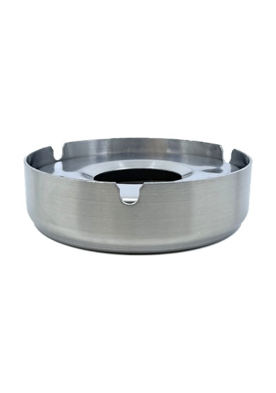 Paslanmaz Çelik Kapaklı Küllük, Ofis Ve Ev Tipi Rüzgara Dayanıklı Metal Kül Tablası, 10 Cm