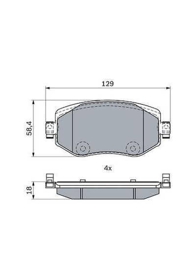Renault Megane 4 1.3tce 140 2018-2024 Bosch Ön Balata 22610