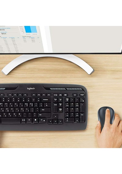Mk330 Kablosuz Klavye Ve Mouse Seti, Multimedya Tuşları, Sıvı Dökülmesine Dayanıklı, 10 M Kullanım Mesafesi, Türkçe Q Klavye, Siyah Diğer