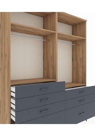 Hyperion Gardrop 4 Raflı 7 Çekmeceli 2 Askılı 176x44x221 Çam-çam/antrasit Çam/antrasit Hyperion Gardrop 4 Raflı 7 Çekmeceli 2 Askılı 176x44x221 Çam-çam/antrasit Çam/antrasit