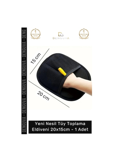 Tüyeldiveni Mikrofiber Çift Yönlü Ergonomik Evcil Hayvan Kedi Köpek Toz Tüy Toplama Eldiveni 20x15 Çok Renkli