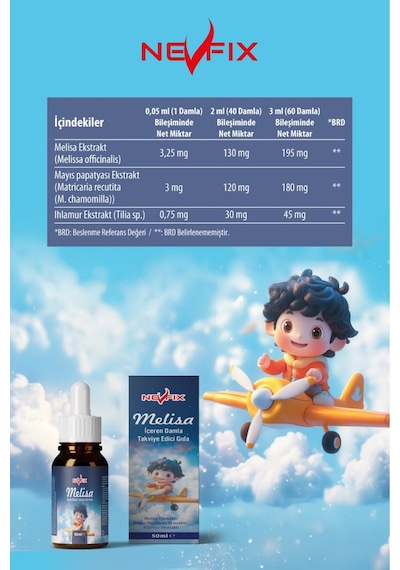 Melisa Papatya Ihlamur Night Bitkisel Damla 50 Ml
