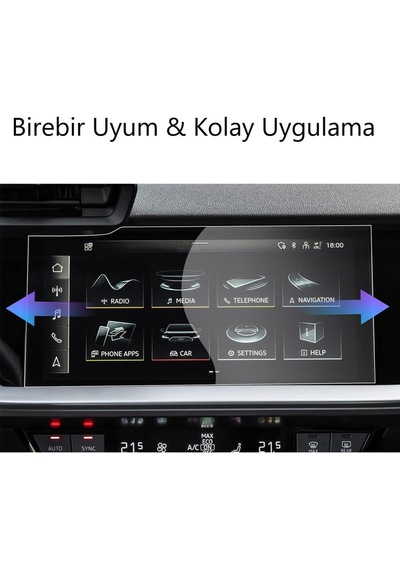 Audi A3 Ekran Koruyucu 10.1 İnç 8y Multimedya Nano 2025 ' Sadece Ekran Koruyucu