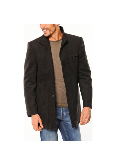Plt8306 Dewberry Erkek Palto-diagonal Kahve Diagonal Kahve