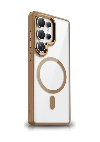 Galaxy Uyumlu S25 Ultra Kılıf M-safe Şarj Özellikli Zore Krom M-safe Silikon Kapak