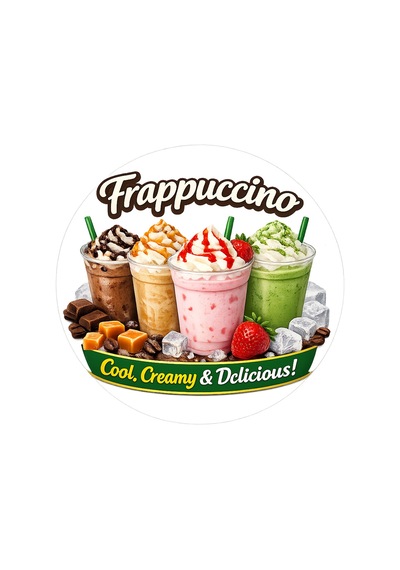 Mayeka Cafe Restoran İçin Frappuccino Kahve Duvar Kapı Tablo Süsü Ahşap Askılı Pano Tabela No 12
