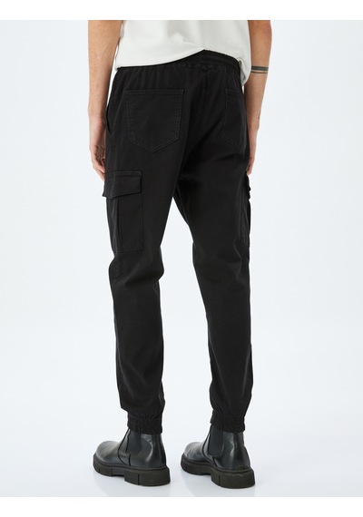 Koton Yüksek Bel Beli Bağcıklı Pamuklu Kargo Cep Detaylı Jogger Pantolon Siyah 5sam40005hw Siyah Koton Yüksek Bel Beli Bağcıklı Pamuklu Kargo Cep Detaylı Jogger Pantolon Siyah 5sam40005hw Siyah