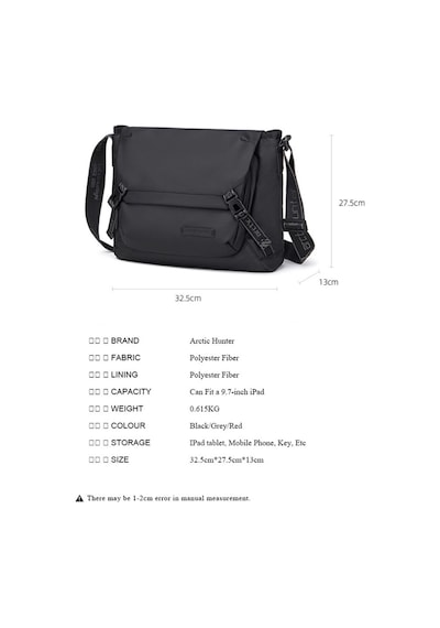 Arctic Hunter K00528 Kırmızı Kol Çantası Diğer