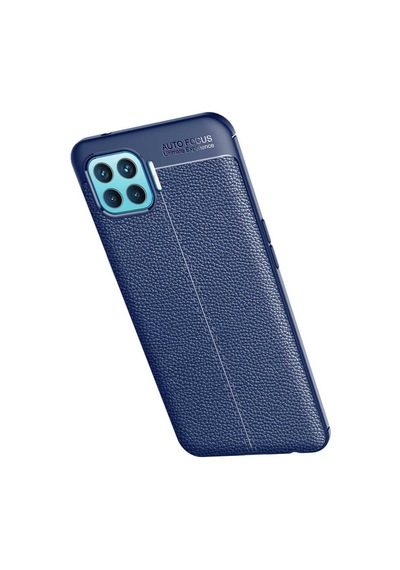 Oppo Reno 4 Lite Kılıf Zore Niss Deri Desenli Silikon Kılıf
