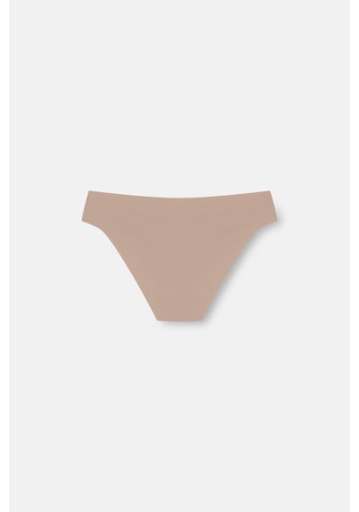 Suwen 3lü Invisible Lazer Kesim Normal Bel Slip Külot St00546011444 Ten / Kahve / Gül Rengi