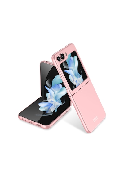 Rba Aksesuar Galaxy Uyumlu Z Flip 5 Kılıf Rba Sert Kıpta Kapak - Pembe Pembe
