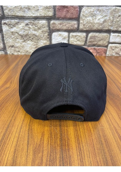 Hamze Ny Newyork Nakışlı Hiphop Snapback Rapper Drip Şapka Cap Siyah - Siyah