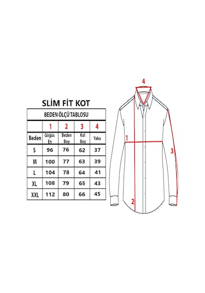 Tousus Slim Fit Kot Erkek Gömlek Slm-2008-tss Mavi