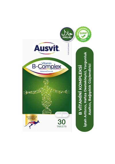 Ausvit B Complex Vitamin Enerji & & Biotin 30 Tablet