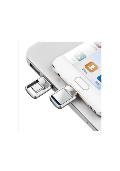64gb Type-c Usb Flash Bellek Mini 3.1 Usb Bellek Metal Dual Otg 64 Gb Type-c Apple Uyumlu iPhone 15 Pro Max S24 Ultra Otg