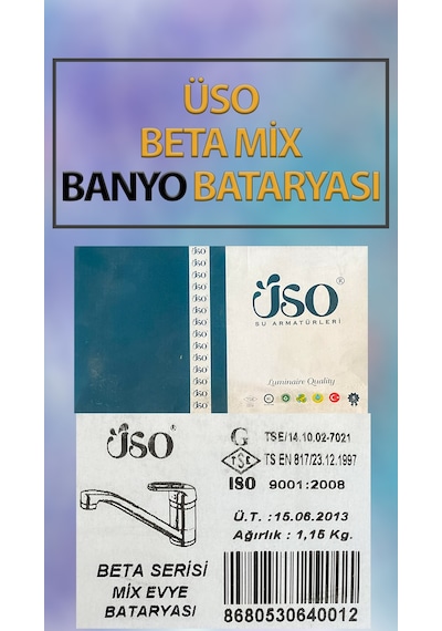 Üso Beta Mix Evye Bataryası Krom
