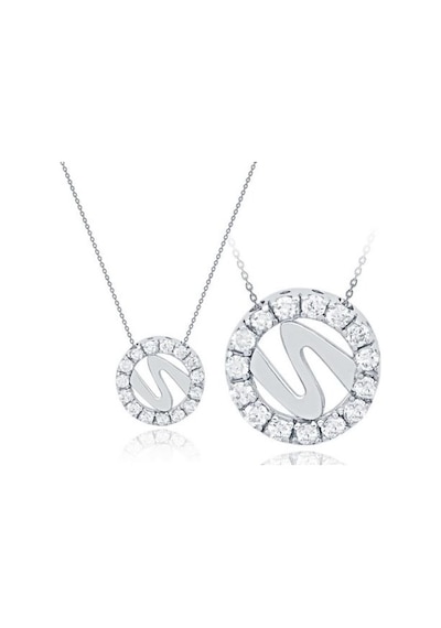 Diamond Line-Gülaylar - Beyaz Altın 14 Ayar Koleksiyon Kolye N11.24933
