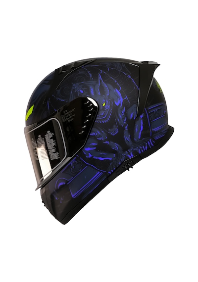 M-801 Snake Full Face Fiber Motosiklet Kaskı Güneş Vizörlü M-801 Snake