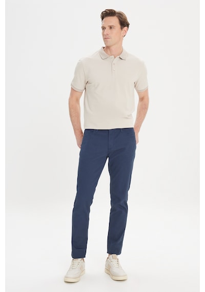 AC&Co / Altınyıldız Classics Erkek Lacı Slim Fit Dar Kesim 5 Cep Armürlü Esnek Pantolon Lacivert AC&Co / Altınyıldız Classics Erkek Lacı Slim Fit Dar Kesim 5 Cep Armürlü Esnek Pantolon Lacivert
