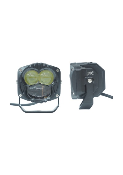 Space Offroad Sis Lambası Sarı-beyaz Set Siyah Çerçeve 7.3 X 6.8 X 6.8 Cm 12-30v / Lass369