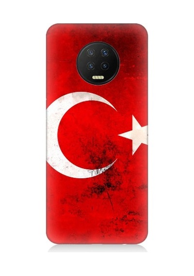 iNfinix Note 7 Uyumlu Türk Bayrağı Desenli Silikon Kılıf