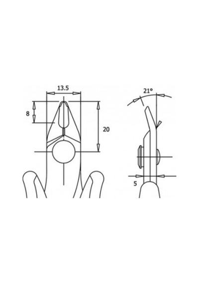 Piergiacomi Tre03nb Elektronikçi Yan Keski 138mm 1.3mm Kesim Kapasiteli