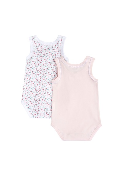 Chicco Kız Bebek 2li Kolsuz Body Set 09101764000000 000011 Pembe