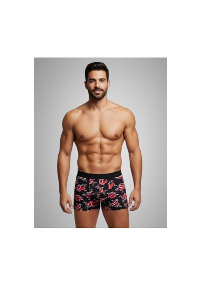 Harry Jons Erkek 5'li Desenli Renkli Pamuklu Premium Paket Boxer Desenli-3 Desenli-3