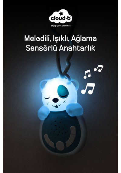 Cloud-b Ağlama Sensörlü Taşınabilir Köpek Uyku Arkadaşı 13x8,6x4 CM