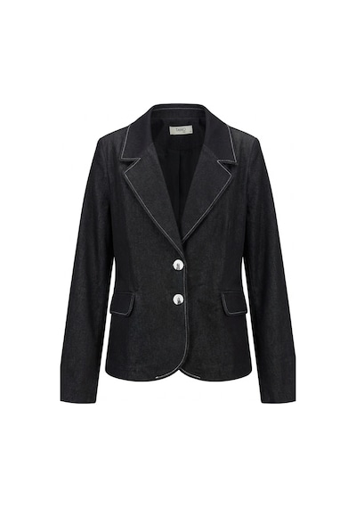 Hiccup My Fashıon Kadın Pamuklu Likralı Poplin Blazer Ceket Siyah