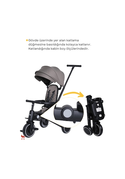 Merkür Bebe Hawk Üç Tekerlekli Bebek Ve Çocuk Bisikleti Yeşil Yeşil