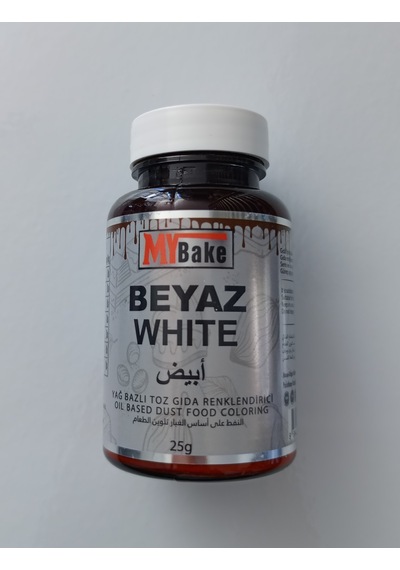 Yağ Bazlı Toz Boya My Bake 25 Gr Beyaz