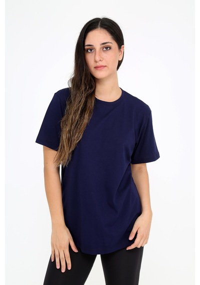 Rubadi Oversize Bol ve Geniş Kesim Lacivert T-shirt Salaş Model Lacivert Rubadi Oversize Bol ve Geniş Kesim Lacivert T-shirt Salaş Model Lacivert