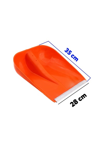 Badem10 Plastik Faryap Kar Küreme Küreği Ahır Gübre Hayvan Pisliği Temizleme Turuncu 28x35 Cm Kürek
