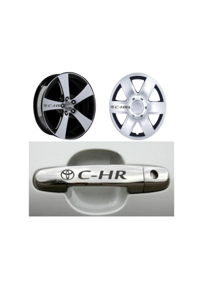 Toyota C-Hr Kapı Kolu Jant Sticker Yapıştırma 8 Ad