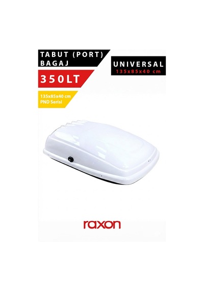 Tabut Bagaj 350 Lt Beyaz 135x85x40 Cm Pnd Serisi Araç Üstü Port Bagaj