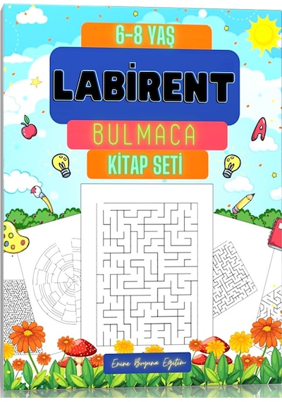 6-8 Yaş Labirent Bulmaca Kitap Seti 3 Kitap