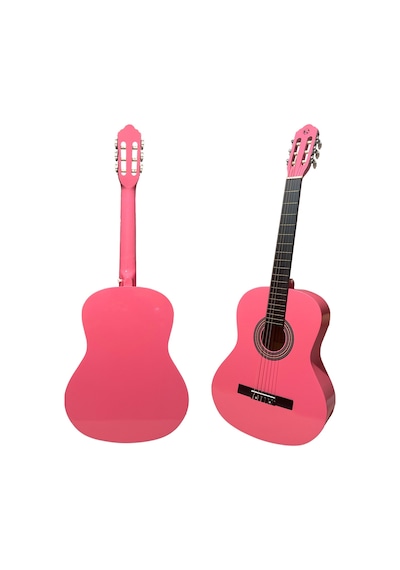 Fourtune Luca C-180PK Pembe Klasik Gitar Seti 4/4 Sap Ayarlı