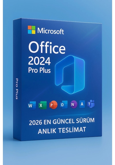 Office Pro Plus 2024/2026  Dijital Lisans Güncel Sürüm, Ömür Boyu Aktivasyon, Güvenli Kull