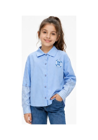 İrem Çocuk Giyim Kız Çocuk Always Yazı Desenli Kolu Çıkabilen Mavi Renk Düğme Kapamalı Mevsimlik Gömlek Mavi İrem Çocuk Giyim Kız Çocuk Always Yazı Desenli Kolu Çıkabilen Mavi Renk Düğme Kapamalı Mevsimlik Gömlek Mavi